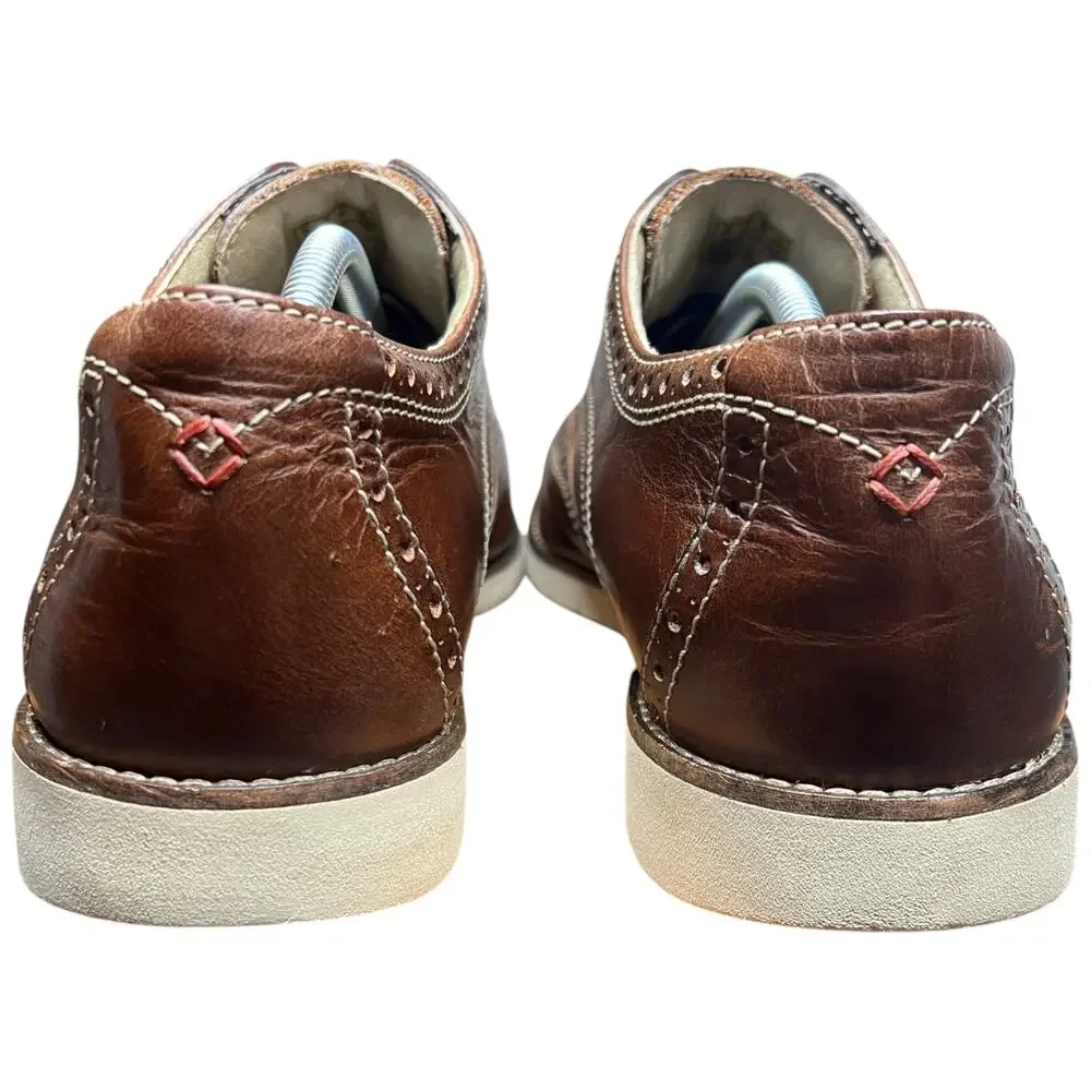 BOSTONIAN Men's 13 Wingtip Oxford Brown Leather Derby Dress Shoes Comfort